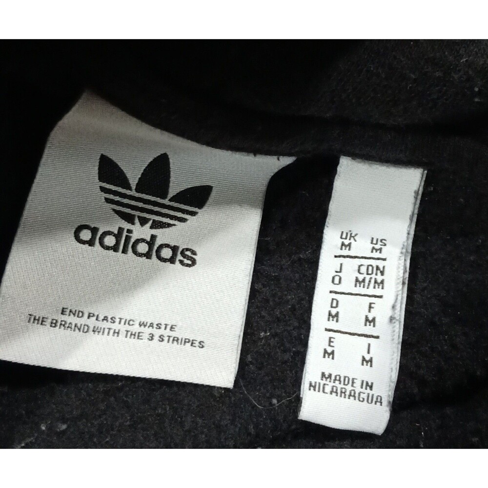 ADIDAS ALWAYS ORIGINAL HOODIE M BLACK TREFOIL FRUIT GRAPHIC RARE - Picture 6 of 8